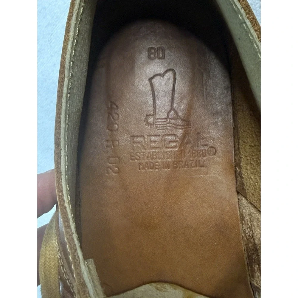Bed Stu Regal Brown Leather Oxford Shoes Men's Size 8‎ Lace Up Handmade Brazil
